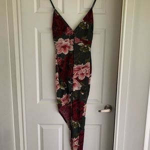 Fashion Nova Asymmetrical floral dress